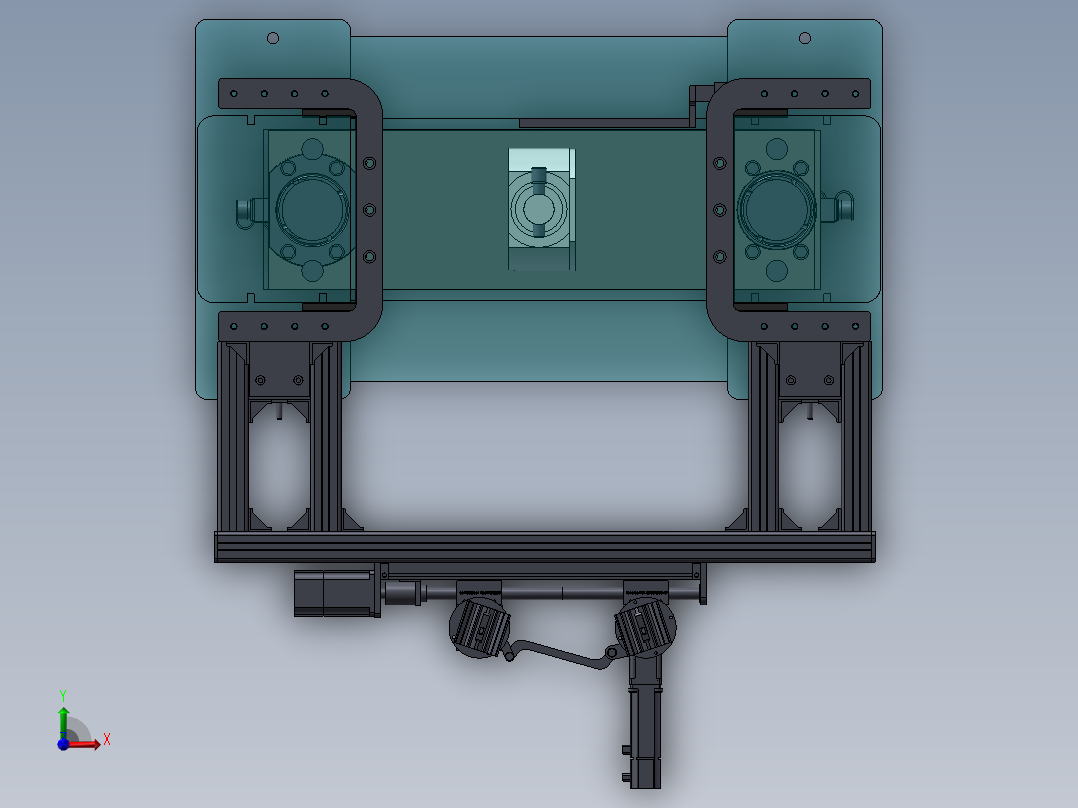 WDW-100E拉伸试验机前视图