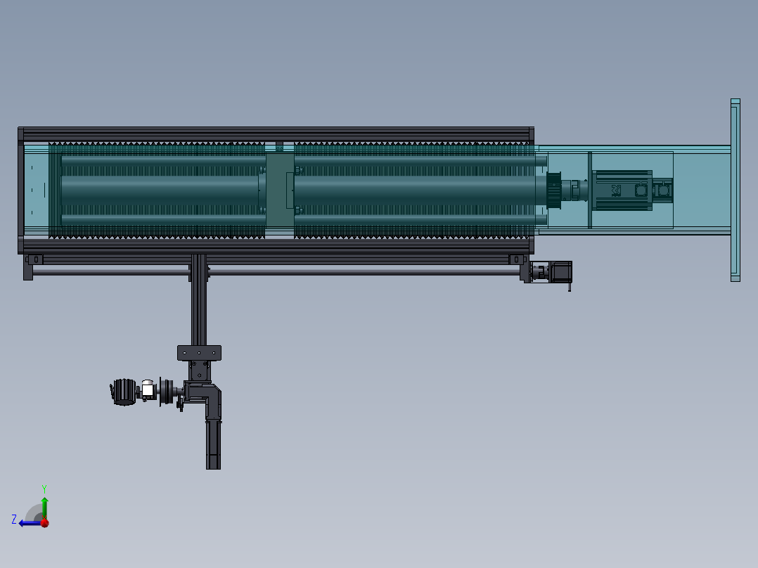 WDW-100E拉伸试验机右视图