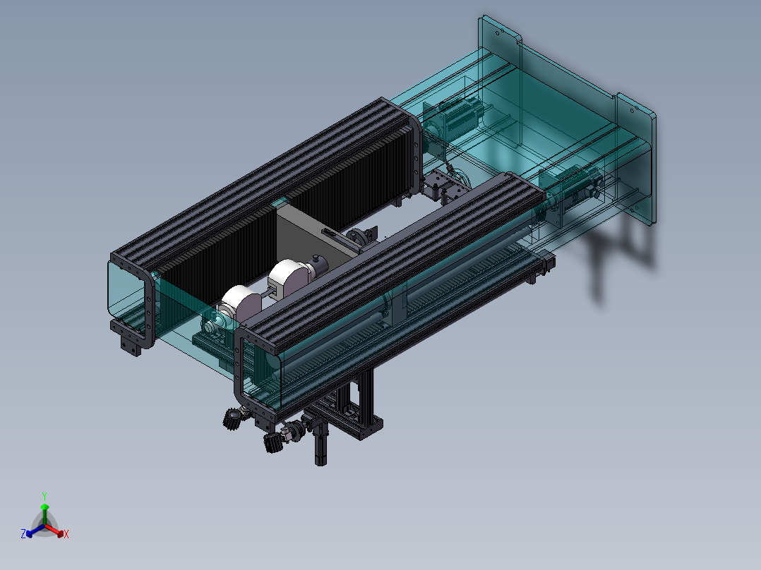 WDW-100E拉伸试验机正等轴测图