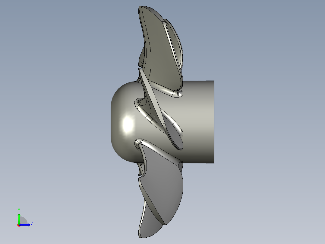 螺旋桨(59)左视图