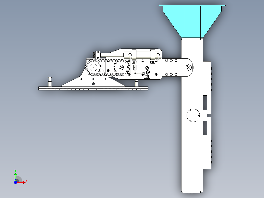 三轴焊接变位机前视图