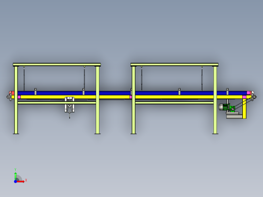 吊装倍速输送线设计前视缩略图