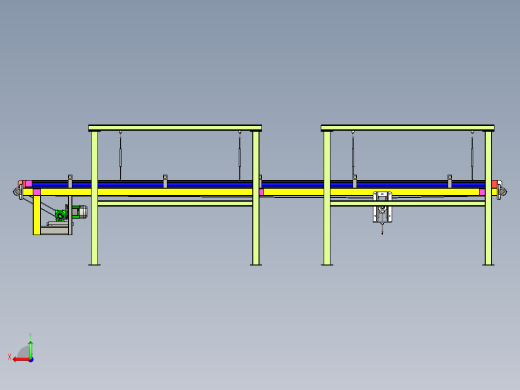 吊装倍速输送线设计后视缩略图