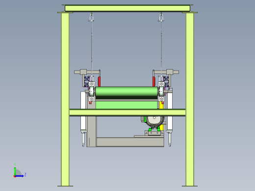 吊装倍速输送线设计左视缩略图