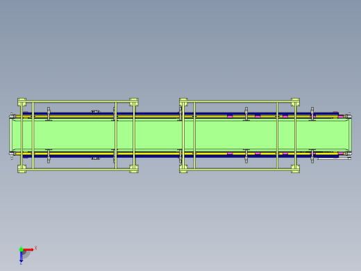 吊装倍速输送线设计俯视缩略图