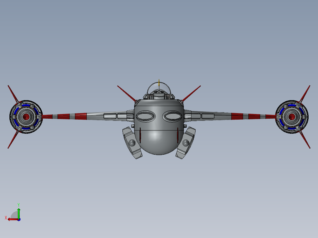 宇宙飞船(77)后视图