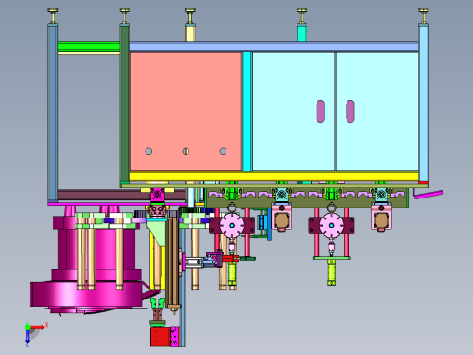 细纱机的空纱管上料装置俯视缩略图