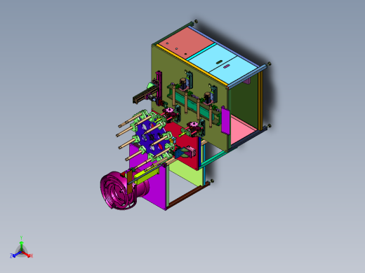 细纱机的空纱管上料装置正等轴测缩略图