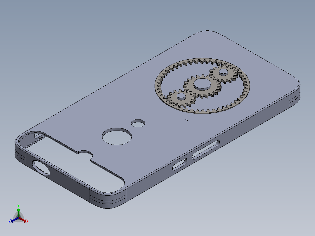 联结6P手机壳正等轴测图