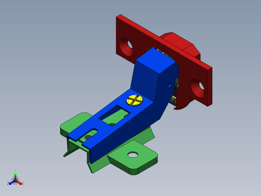 合页、铰链(24)正等轴测图