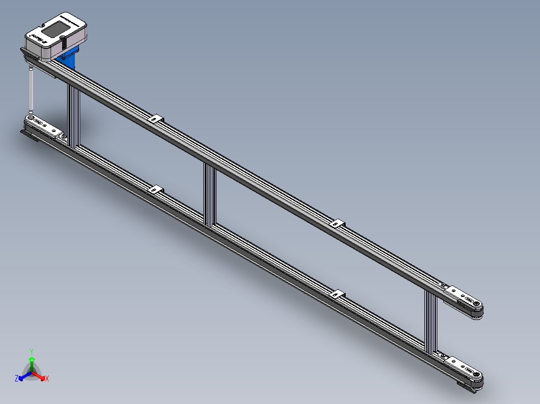 同步带（宽300长2000）正等轴测图