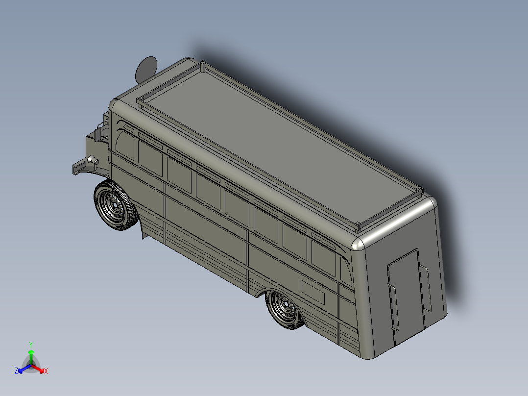 大肚巴士（39 bitePu）雪佛兰C-15（SolidWorks虚拟模型）正等轴测图