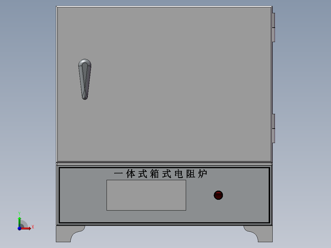 一体式工业电阻炉前视图