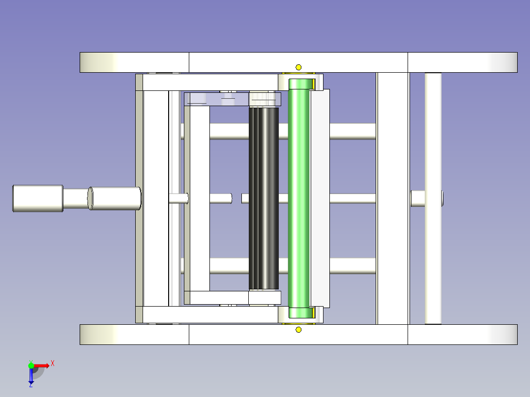 板件柔韧性测试机俯视图