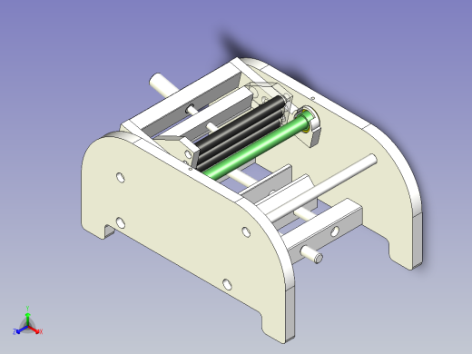 板件柔韧性测试机正等轴测缩略图