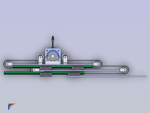 三级伸缩货叉俯视缩略图