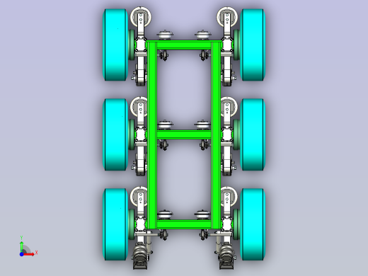减震车架设计前视缩略图