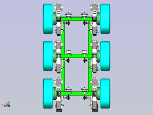 减震车架设计后视缩略图