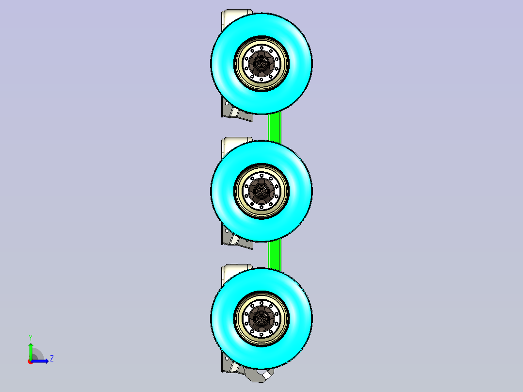 减震车架设计左视图