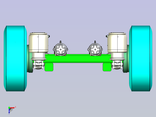 减震车架设计俯视缩略图