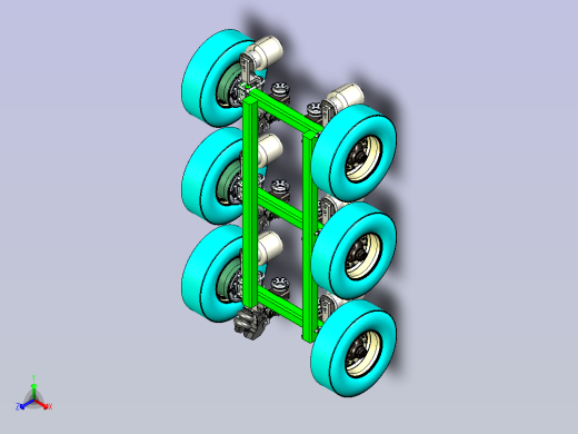 减震车架设计正等轴测缩略图
