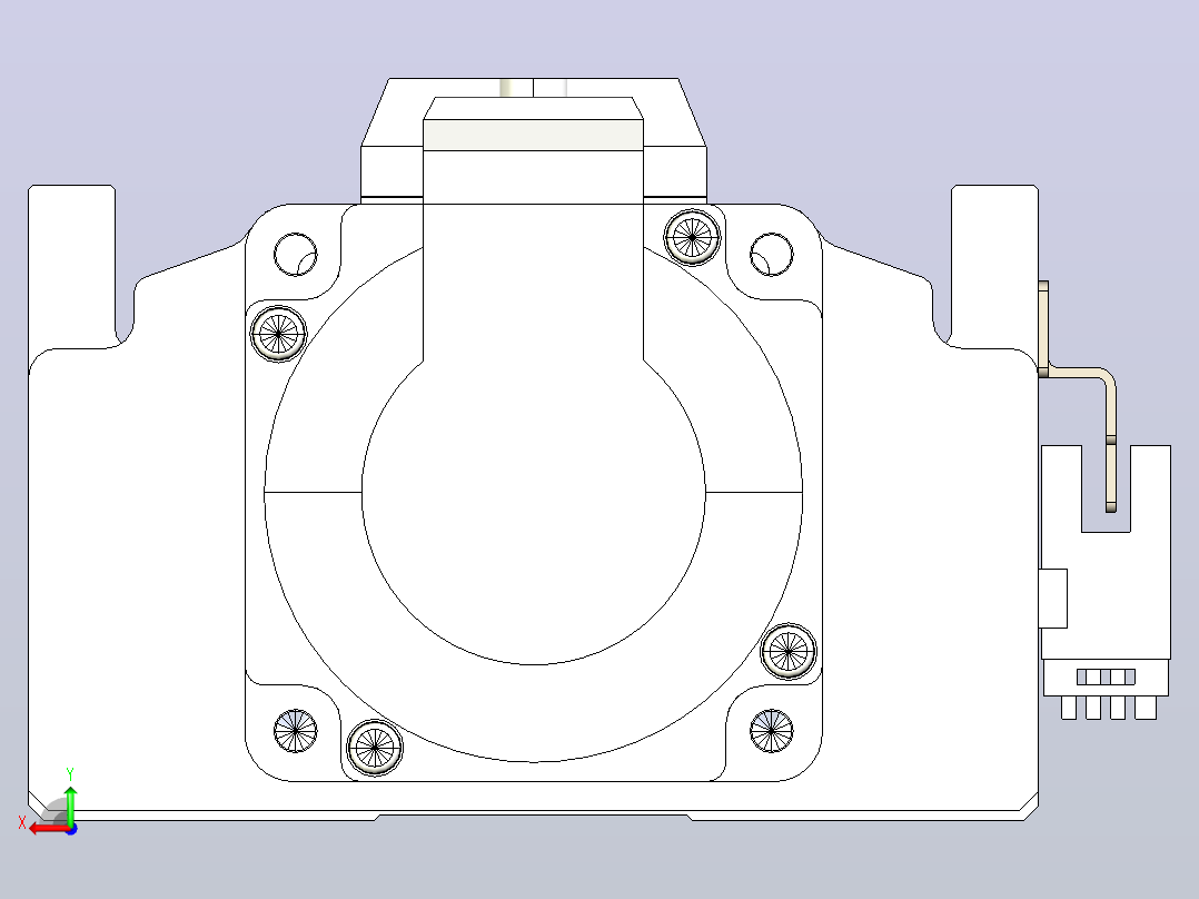 日规模组半封闭丝杆TPA-HNR-105D-1610C-L450-M-C-P20-N3后视图