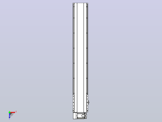 皮带直线轴半封闭可选导轨TPA-HNB-202D-140-L1100-LU-C-P75-N3俯视缩略图