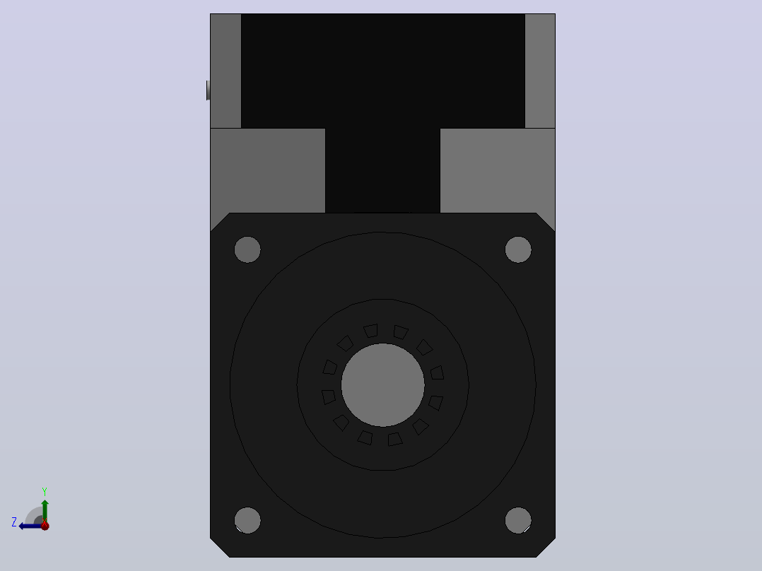 FABR-090-L1精密行星减速机[FABR090-4-S1-P1]右视图