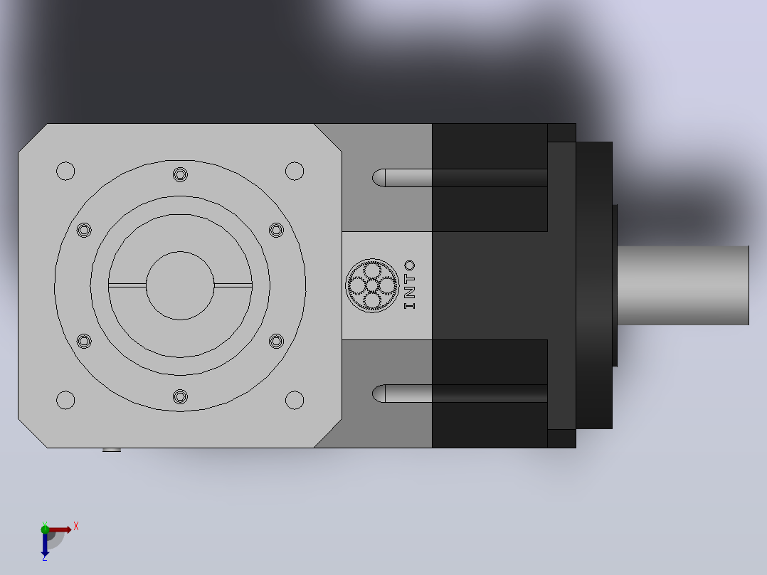 FABR-090-L1精密行星减速机[FABR090-4-S1-P1]俯视图