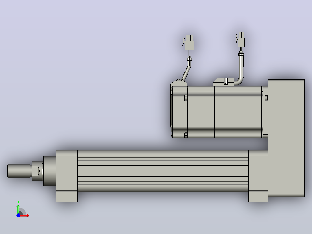 轻载电动缸TPA-ESR50-1610C-L150-MR-LB-W-P40-C3前视图