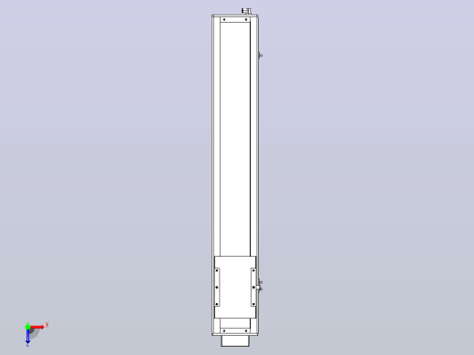 无尘螺杆滑台KCH17-BM（750W）KCH17-850-BM-750W-C4俯视缩略图