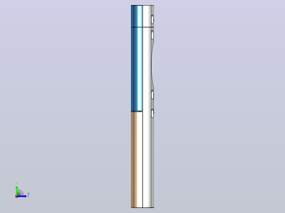 多功能遥控器左视图