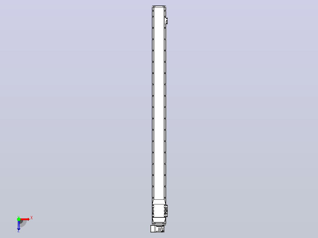 机器人皮带驱动直线轴TPA-GCB-120-P70-L1650-LU-M20-N3俯视图