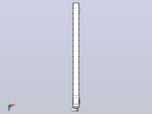 机器人皮带驱动直线轴TPA-GCB-120-P70-L1650-LU-M20-N3俯视缩略图