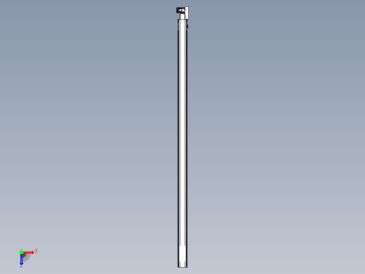 皮带直线轴半封闭可选导轨TPA-HNB-105D-90-L2700-ML-Y-P20-N3俯视缩略图