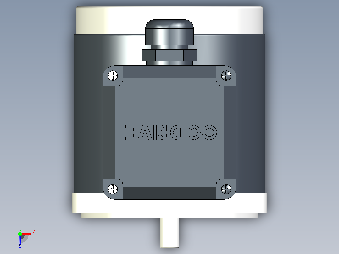 80AC(25W)微型交流（齿轴）基本型电机[80YR25WGV22H]俯视图