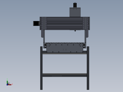 三轴CNC机床 X轴：1150mm Y轴：700mm Z轴：200mm前视缩略图