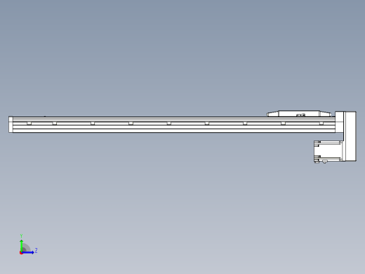 滚珠丝杠直线轴内置导轨TPA-GCR-170-2510C-L1000-MP-M75-N3左视缩略图