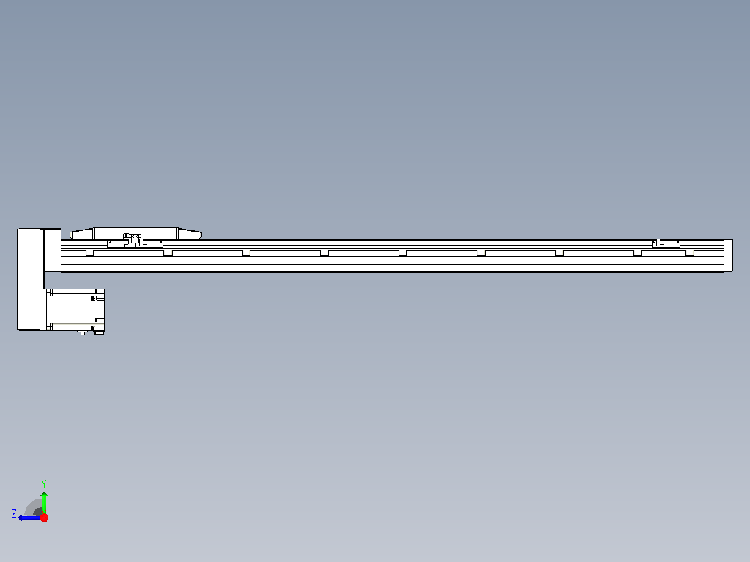滚珠丝杠直线轴内置导轨TPA-GCR-170-2510C-L1000-MP-M75-N3右视图