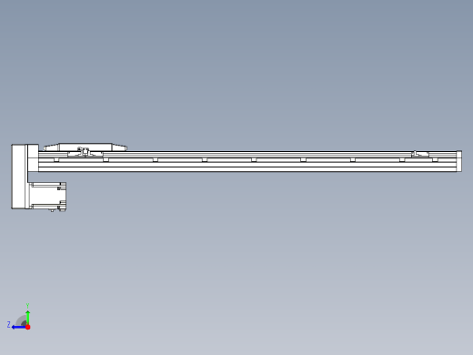滚珠丝杠直线轴内置导轨TPA-GCR-170-2510C-L1000-MP-M75-N3右视缩略图