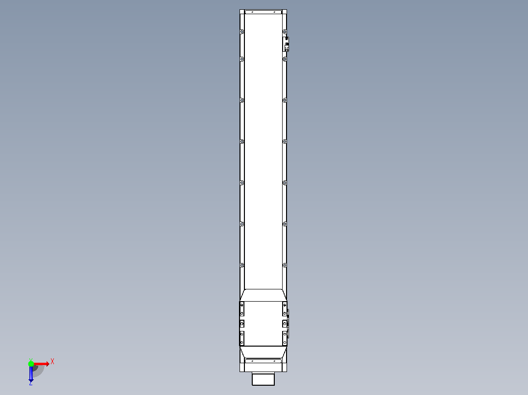 滚珠丝杠直线轴内置导轨TPA-GCR-170-2510C-L1000-MP-M75-N3俯视图