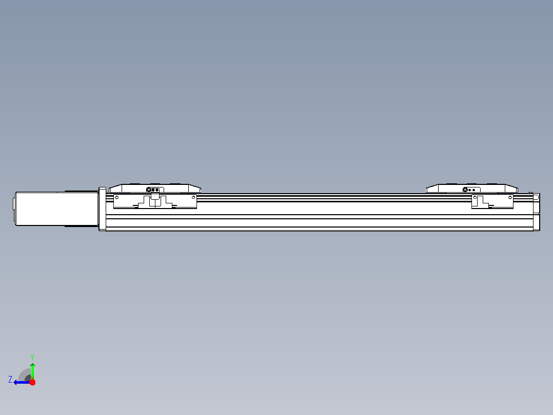 皮带直线轴双滑块型TPA-GCBS-50-P42-L125-QR-M10-N3右视图