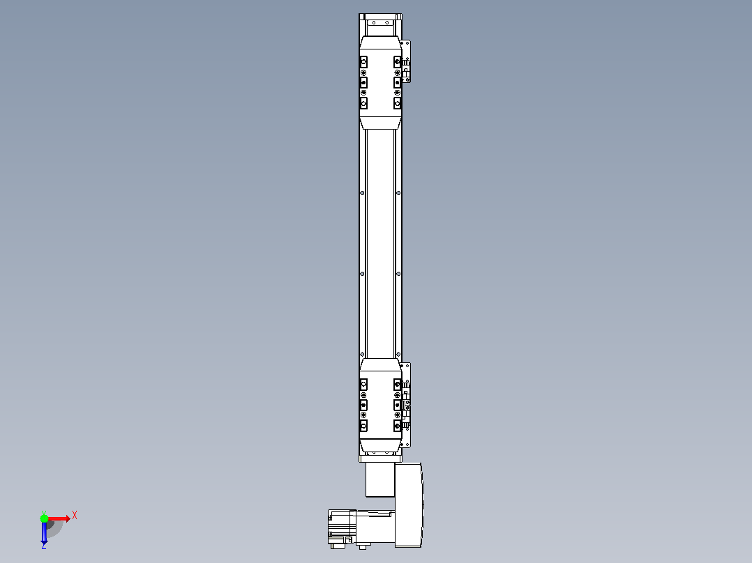 皮带直线轴双滑块型TPA-GCBS-50-P42-L125-QR-M10-N3俯视图