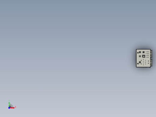 测试控制面板3D模型前视缩略图