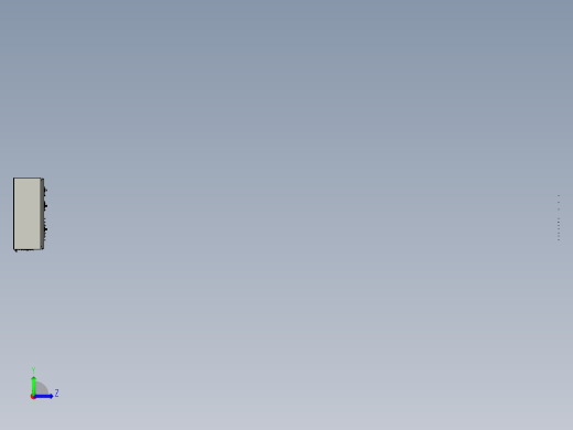 测试控制面板3D模型左视缩略图