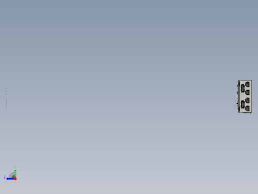 测试控制面板3D模型右视缩略图