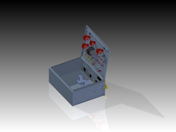 测试控制面板3D模型