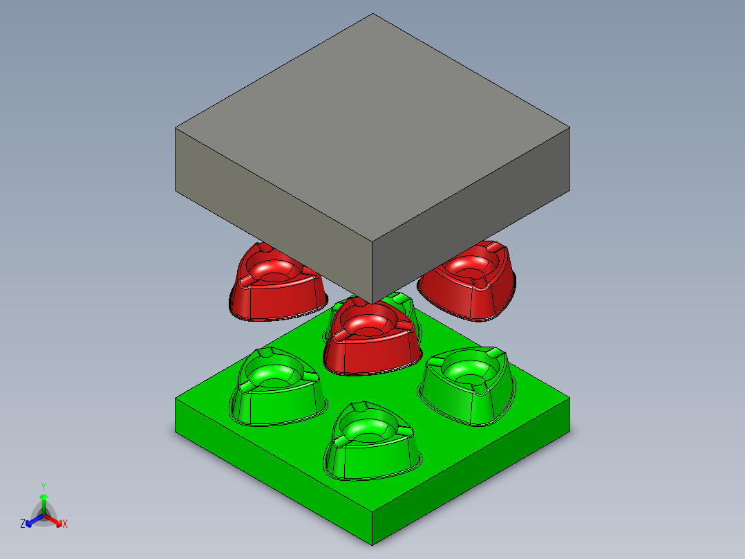 一种热流道模具3D模型