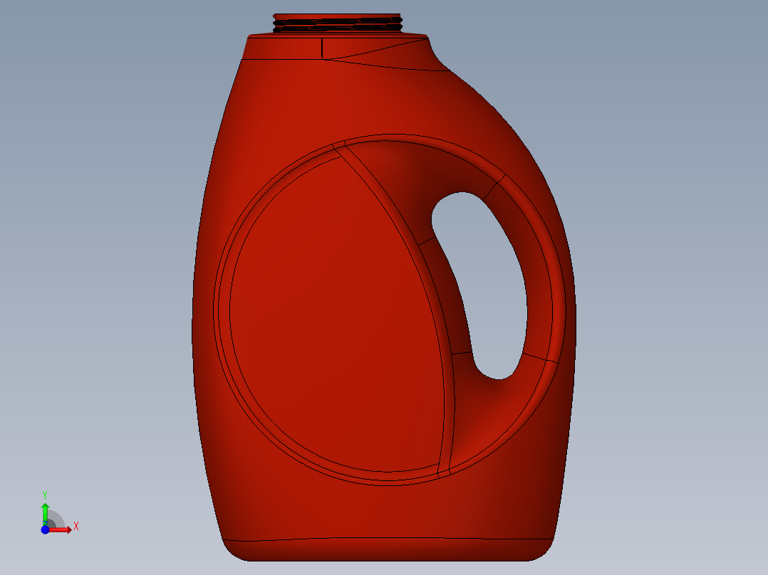 洗衣液瓶子SW2016前视图