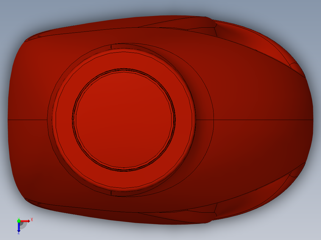 洗衣液瓶子SW2016俯视图